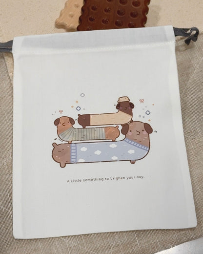Dachshund Drawstring Bag