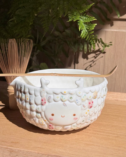 "Preorder of" ORA Wild flower Matcha bowl , Estimated Completion: AUG -SEP
