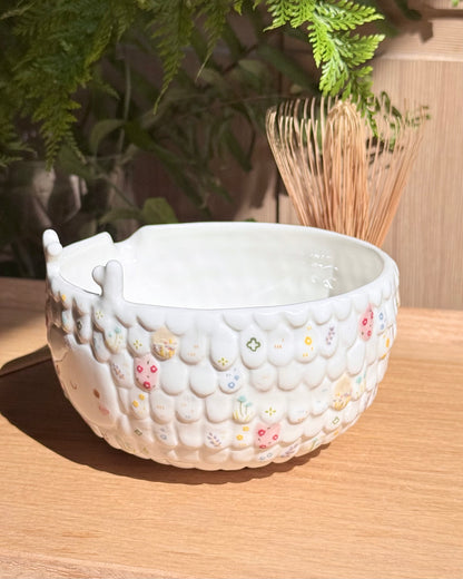 "Preorder of" ORA Wild flower Matcha bowl , Estimated Completion: AUG -SEP