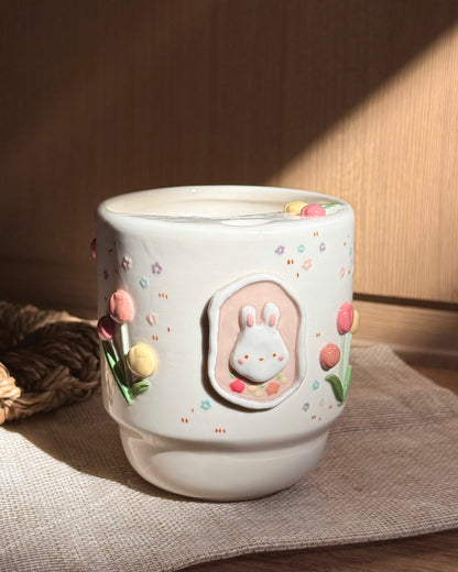 "Preorder of"BUNNY TULIP To-Go Cup, Estimated Completion: AUG-SEP