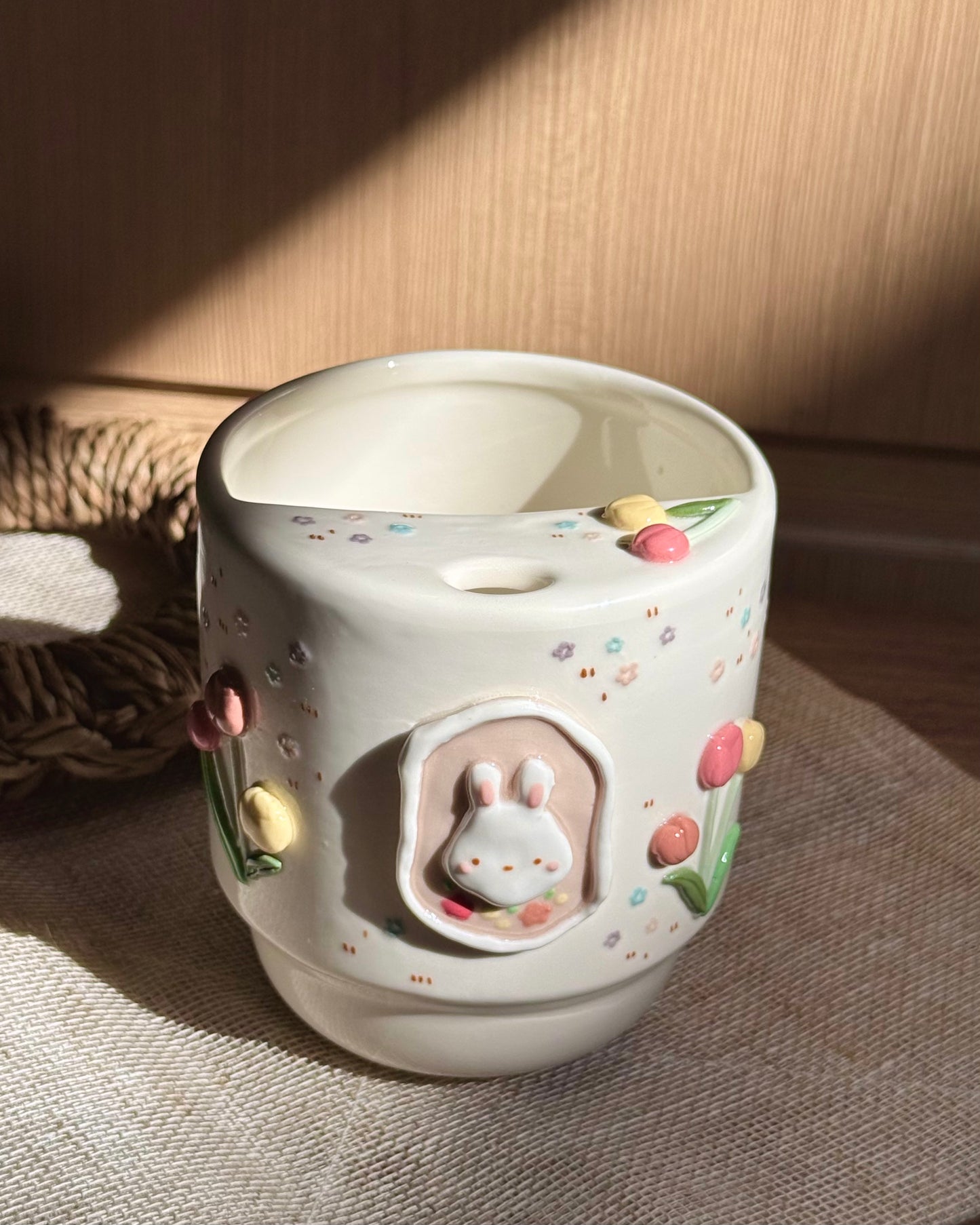 "Preorder of"BUNNY TULIP To-Go Cup, Estimated Completion: AUG-SEP