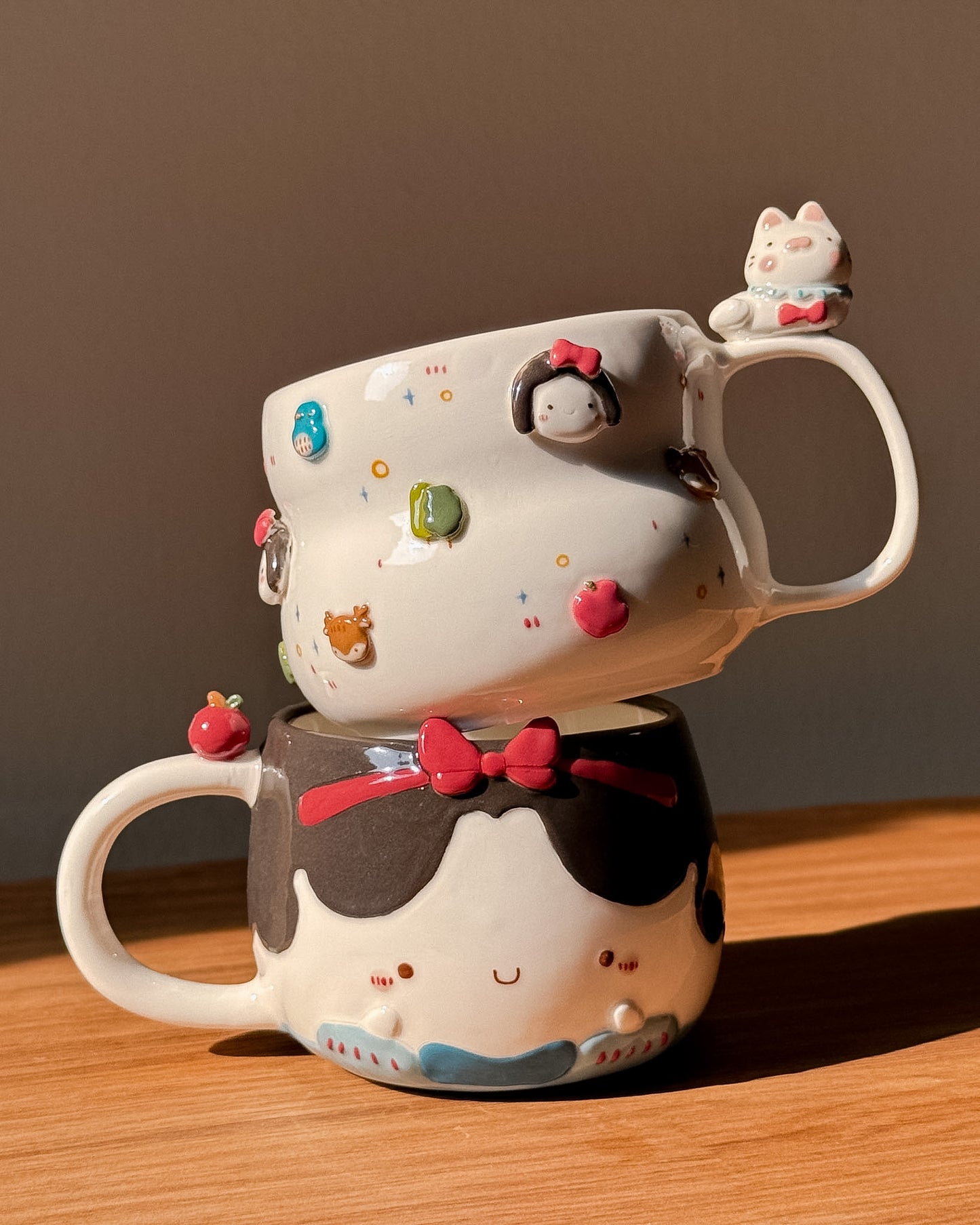 SNOWY CAT, FLUFFY size cup (PRE-ORDER), Estimated Completion: MARCH