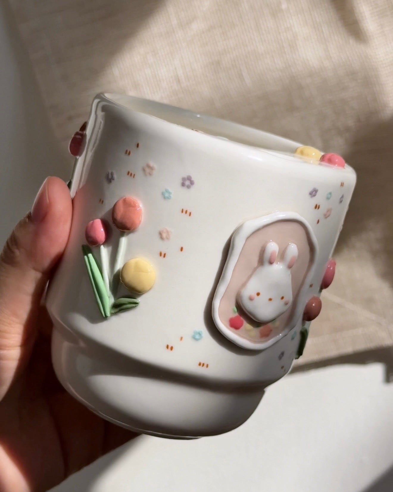 "Preorder of"BUNNY TULIP To-Go Cup, Estimated Completion: AUG-SEP