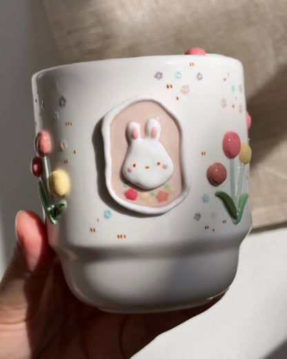 "Preorder of"BUNNY TULIP To-Go Cup, Estimated Completion: AUG-SEP