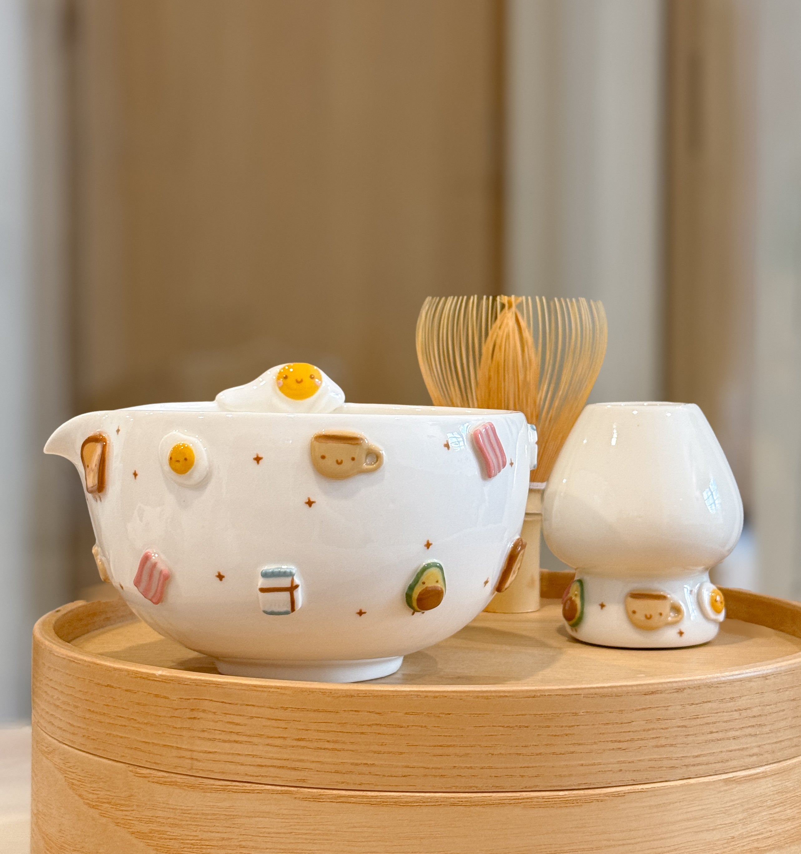 PRE-ORDER of BREAKFAST Matcha bowl, Chawan