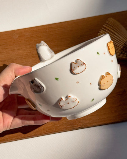 CAT matcha bowl, Chawan(PRE-ORDER), Estimated Completion: November