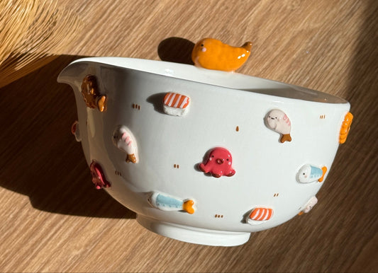 TEMPURA matcha bowl, Chawan(PRE-ORDER), Estimated Completion: November