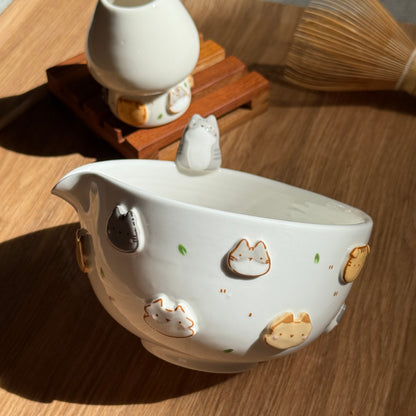 CAT matcha bowl, Chawan(PRE-ORDER), Estimated Completion: November