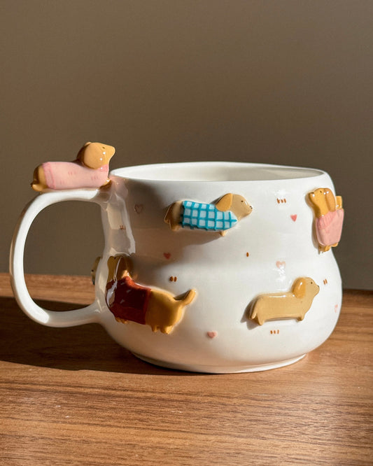 Dachshund cup Fluffy size (PRE-ORDER), Estimated Completion: November