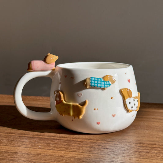 Dachshund  cup, CHUBBY size (PRE-ORDER), Estimated Completion: November