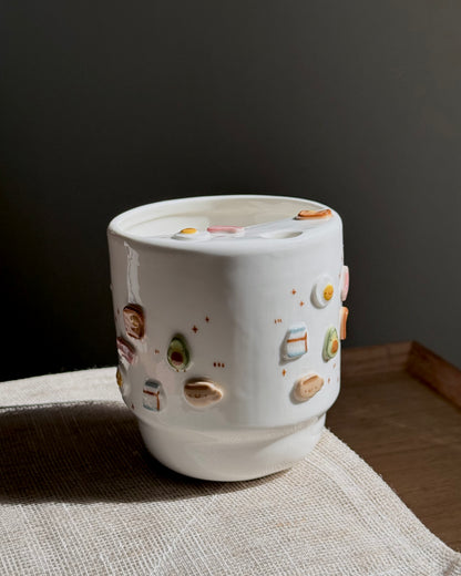 "Preorder of"BREAKFAST To-Go Cup, Estimated Completion: the End of September.