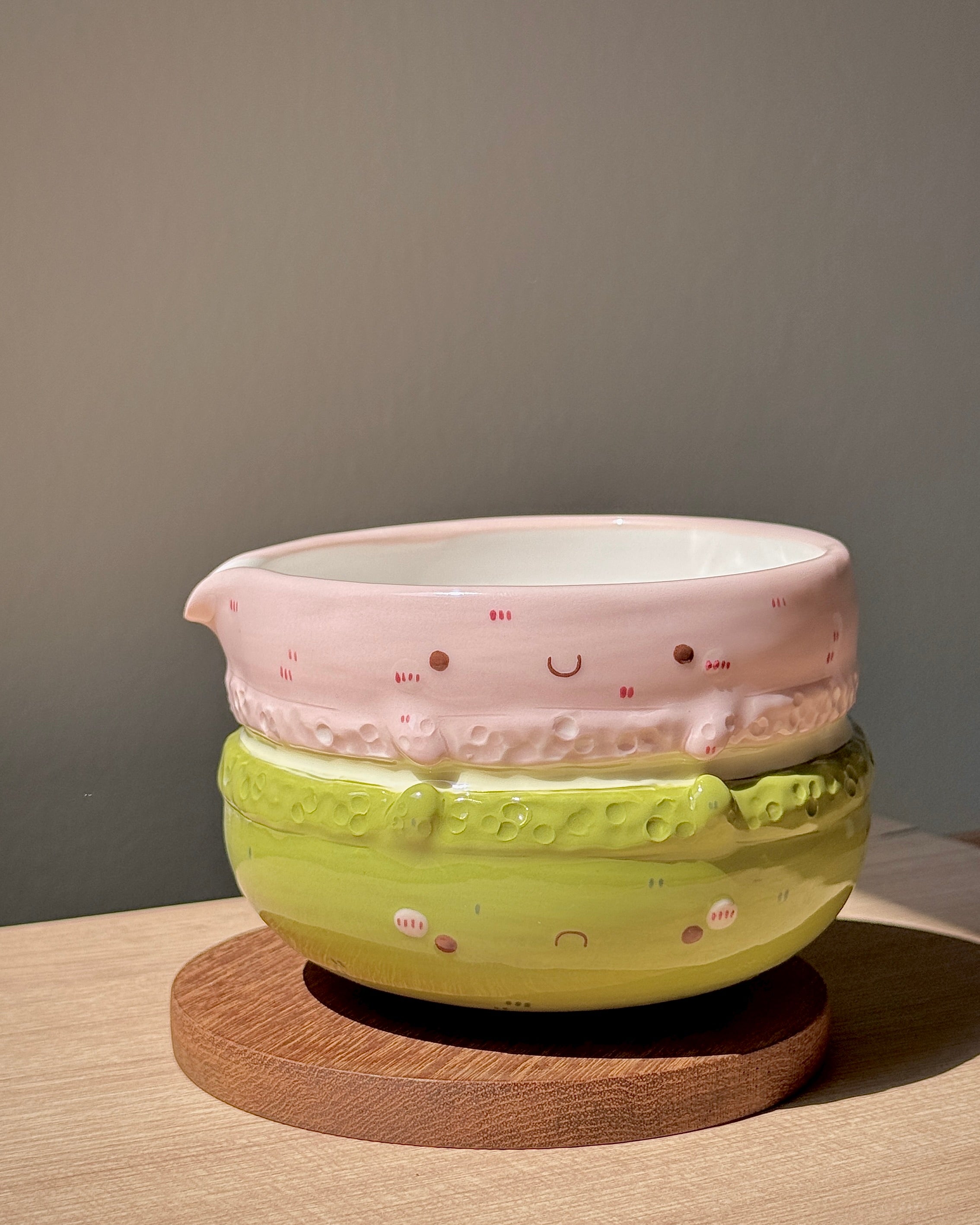 MACARON, FLUFFY Matcha bowl, Chawan (PRE-ORDER), Estimated Completion: JUNE