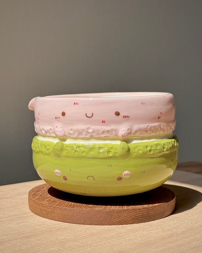MACARON, FLUFFY Matcha bowl, Chawan (PRE-ORDER), Estimated Completion: April