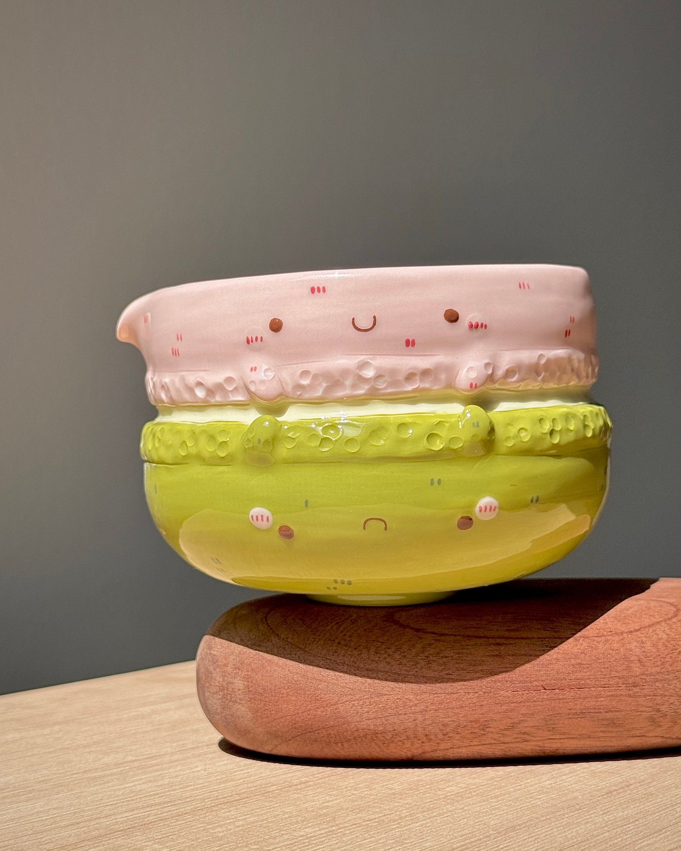 MACARON, FLUFFY Matcha bowl, Chawan (PRE-ORDER), Estimated Completion: JUNE