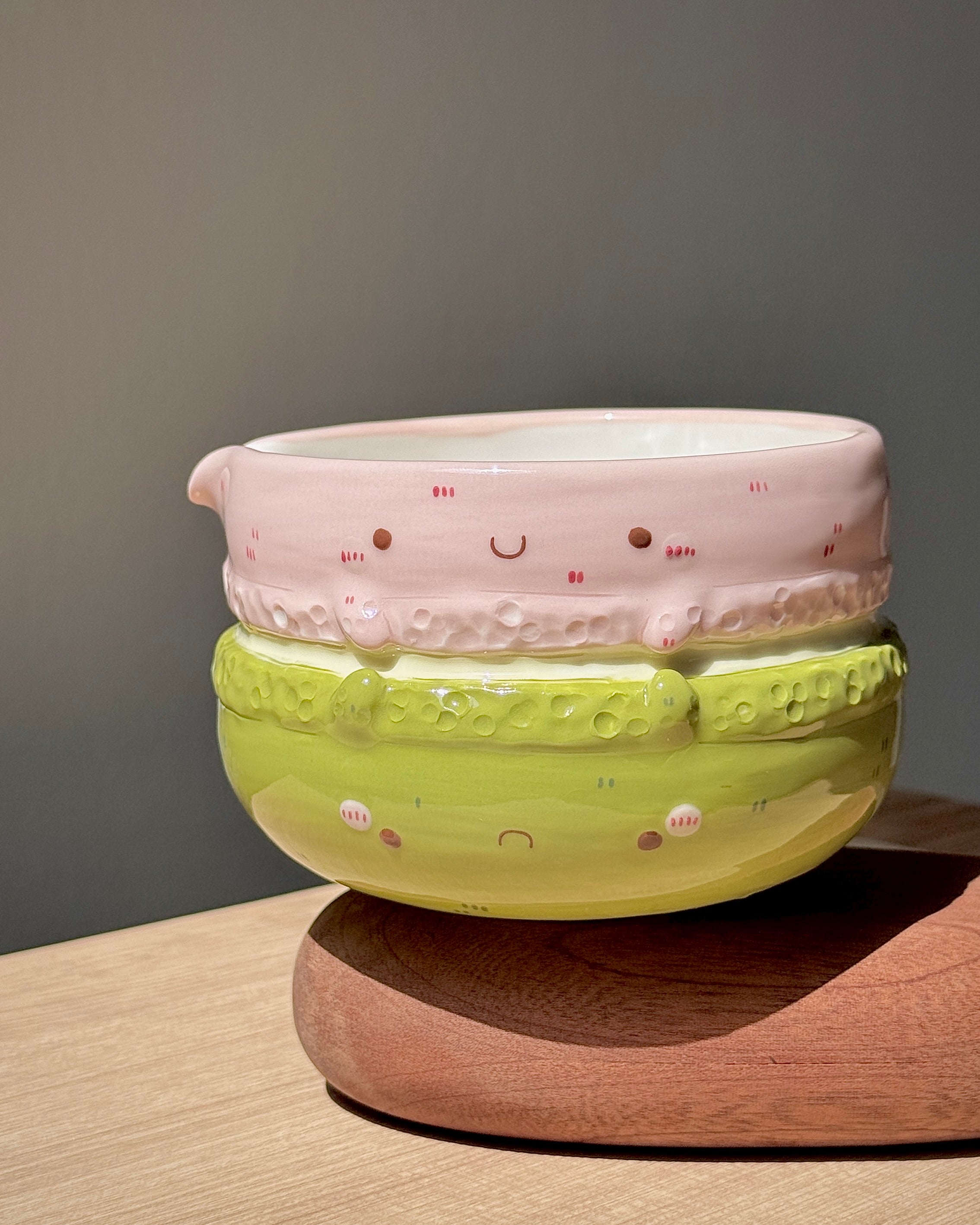 MACARON, FLUFFY Matcha bowl, Chawan (PRE-ORDER), Estimated Completion: JUNE