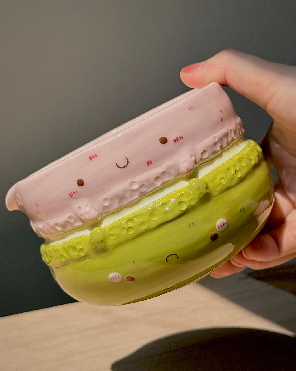 MACARON, FLUFFY Matcha bowl, Chawan (PRE-ORDER), Estimated Completion: JUNE