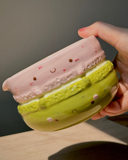 MACARON, FLUFFY Matcha bowl, Chawan (PRE-ORDER), Estimated Completion: April