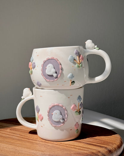 BLOSSOM BIRD, CLASSIC size cup (PRE-ORDER), Estimated Completion: MAY