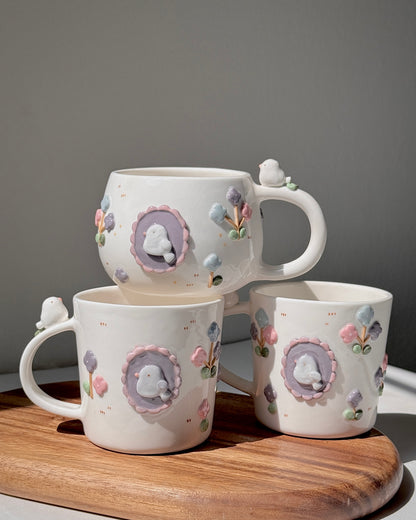 BLOSSOM BIRD, CLASSIC size cup (PRE-ORDER), Estimated Completion: MAY