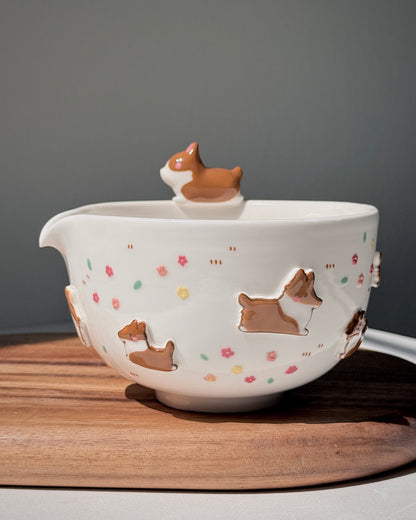 CORGI ,Matcha bowl, Chawan (PRE-ORDER), Estimated Completion: April