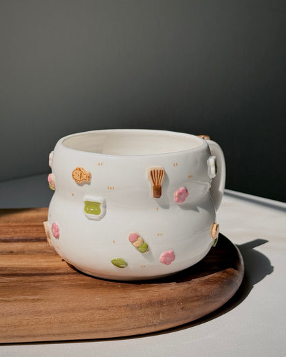 MATCHA GREEN TEA cup Fluffy size