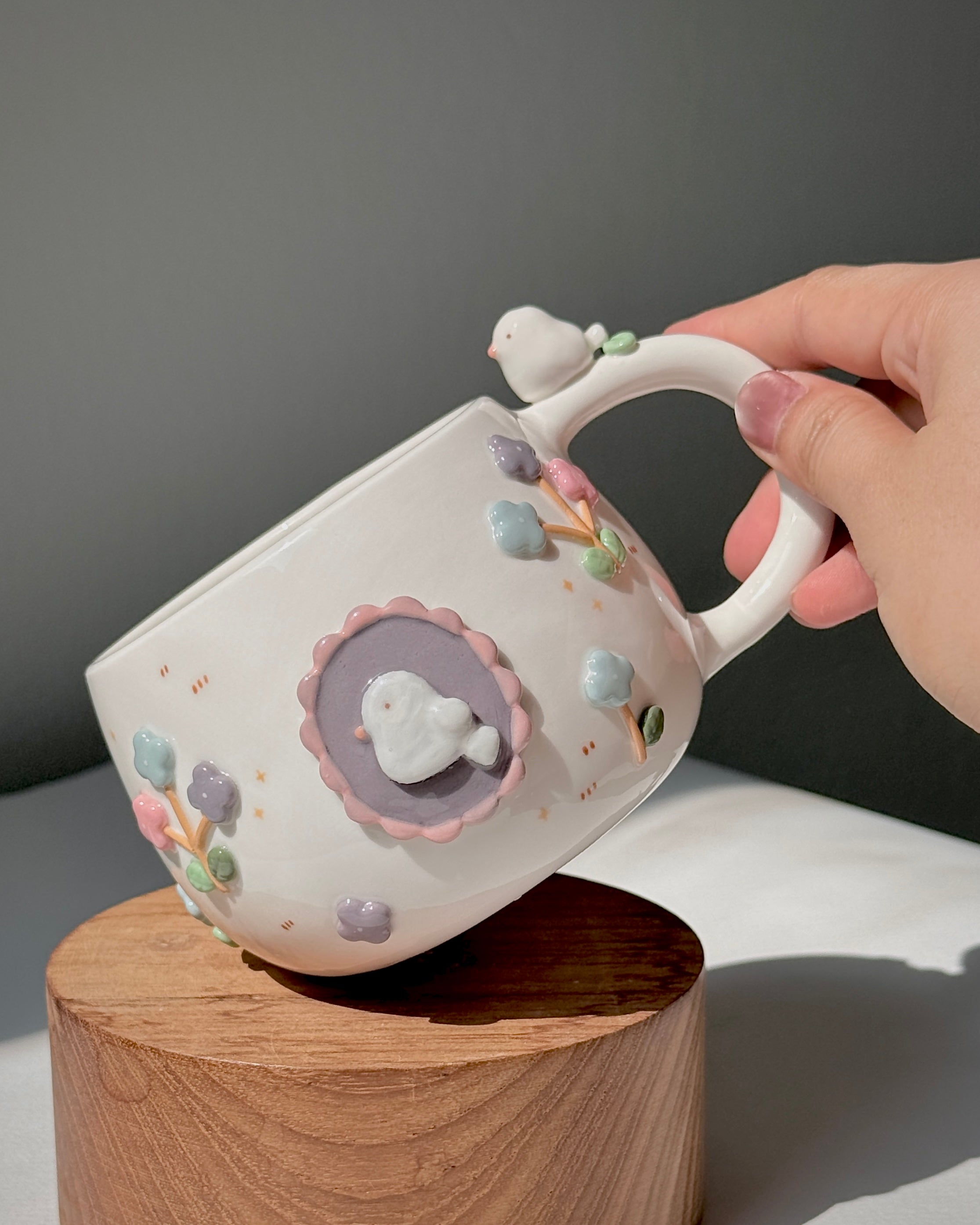 BLOSSOM BIRD, CHUBBY size cup (PRE-ORDER), Estimated Completion: JUNE