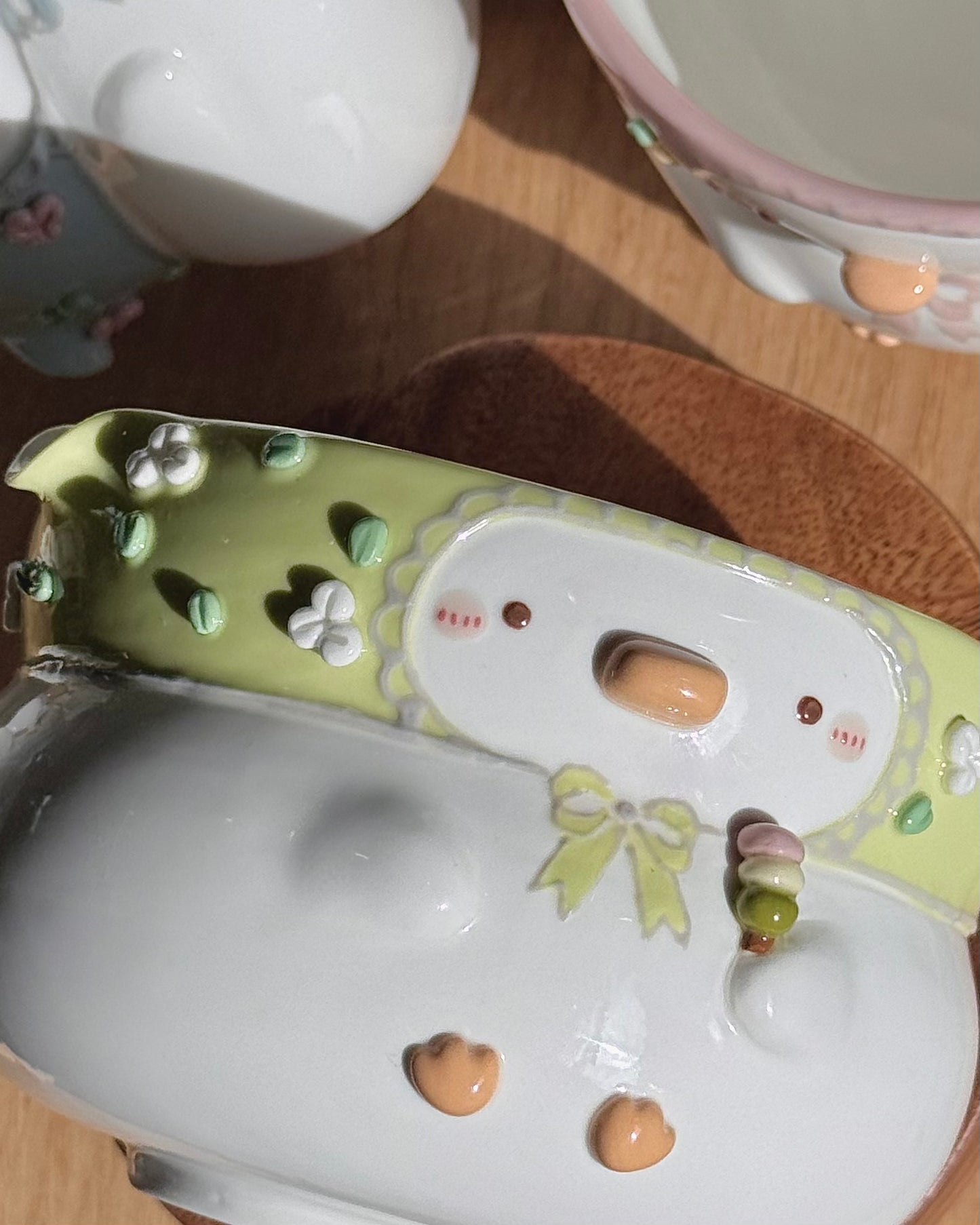 "Preorder" GREEN DUCK, Fluffy Matcha bowl -Estimated Completion: SEP