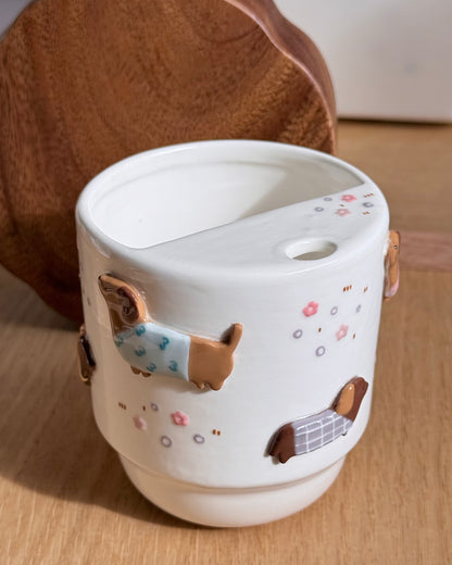 "preorder of" DACHSHUND To-Go Cup, Estimated Completion: SEP