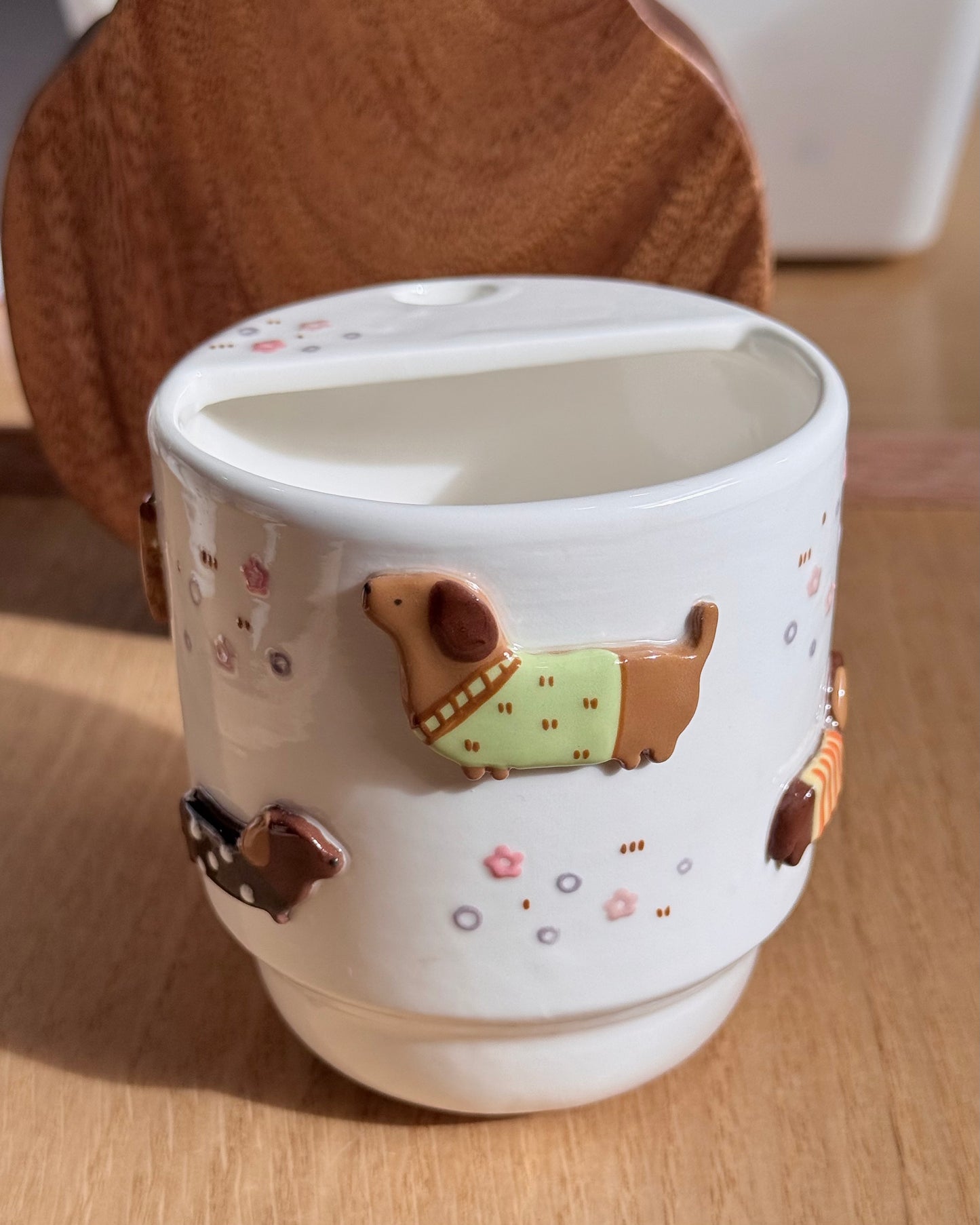 "preorder of" DACHSHUND To-Go Cup, Estimated Completion: SEP