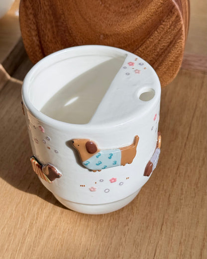 "preorder of" DACHSHUND To-Go Cup, Estimated Completion: SEP