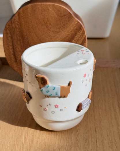 "preorder of" DACHSHUND To-Go Cup, Estimated Completion: SEP