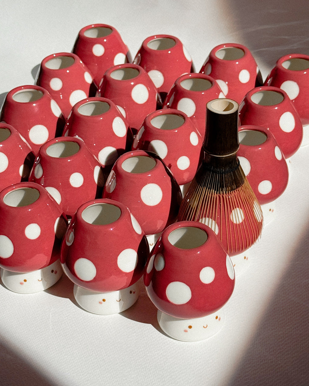 Mushroom chasen holder, whisk holder
