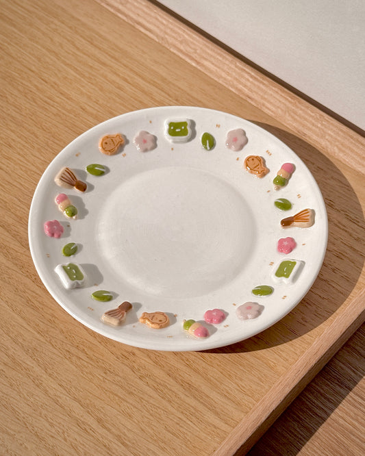 Matcha Green tea plate ,Small plate, PLATE,TRAY