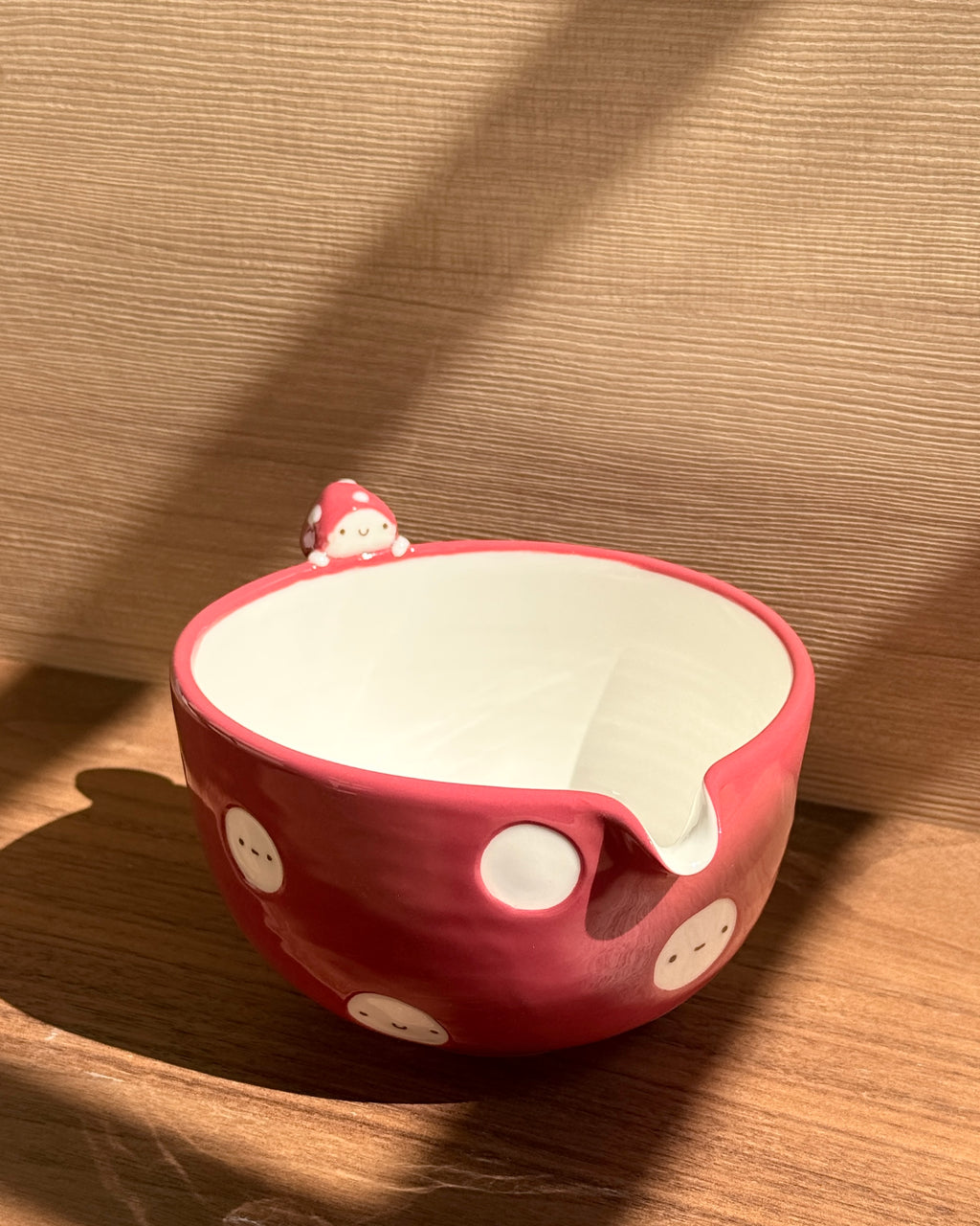 MUSHROOM Matcha bowl, Chawan