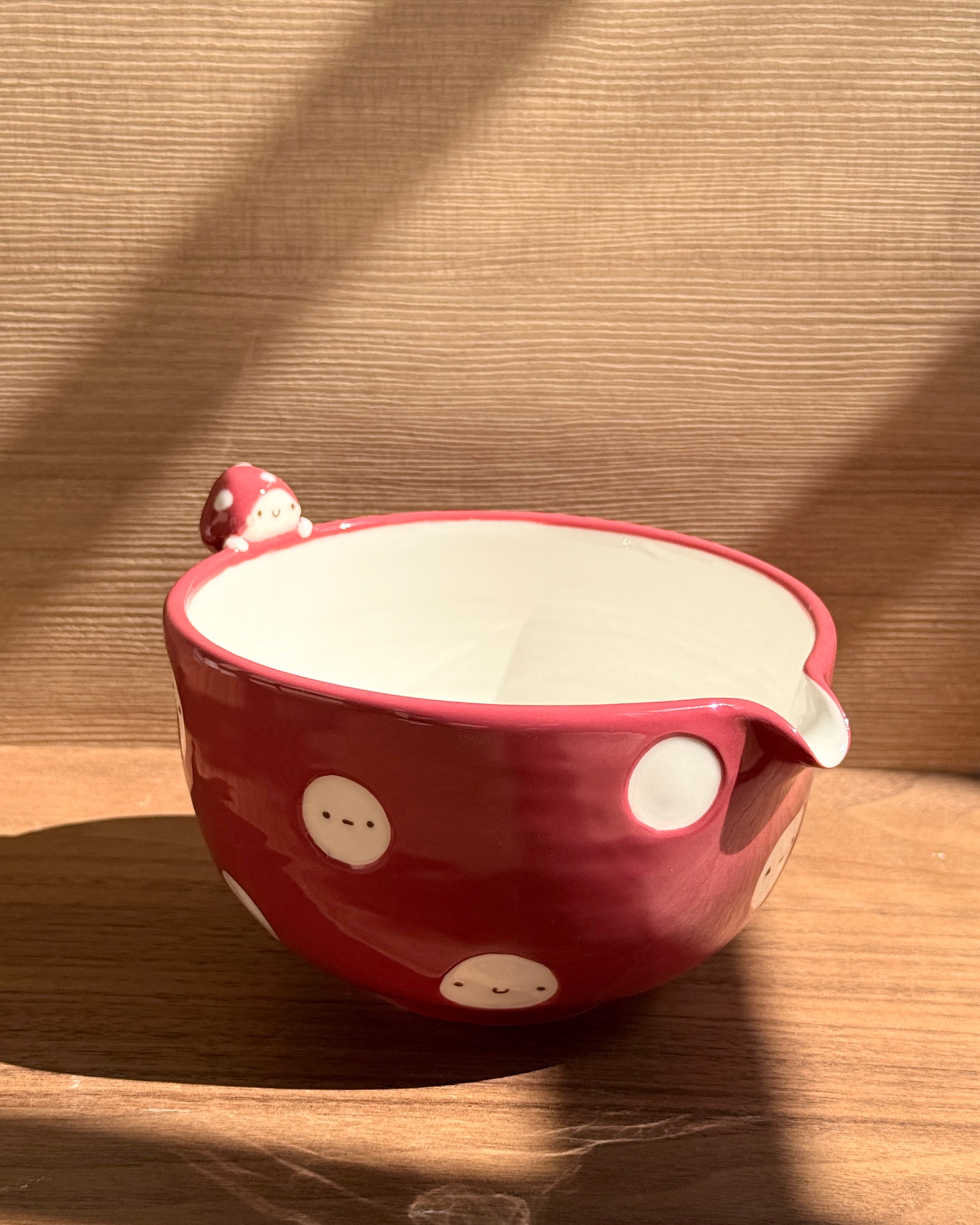 MUSHROOM Matcha bowl, Chawan