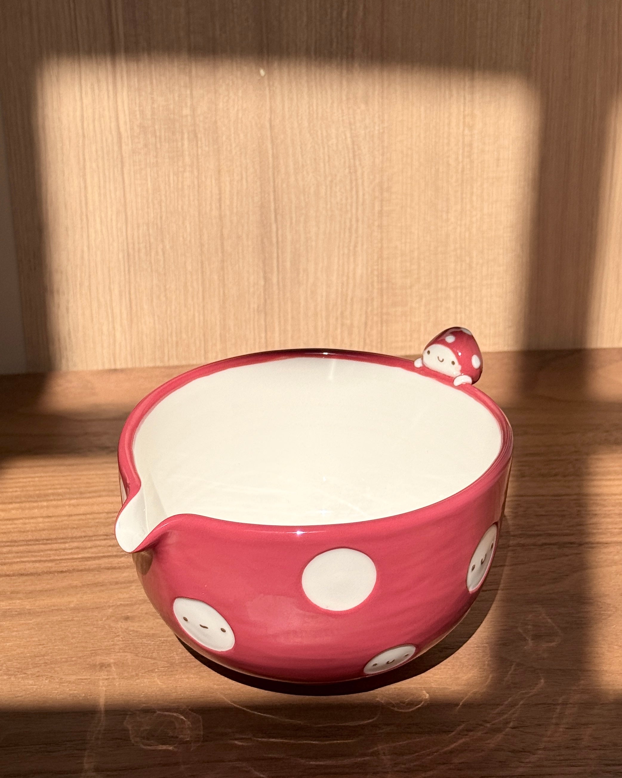 MUSHROOM Matcha bowl, Chawan
