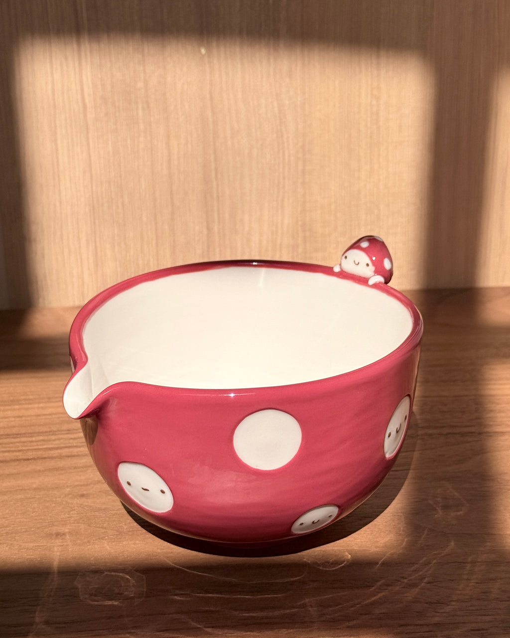 MUSHROOM Matcha bowl, Chawan