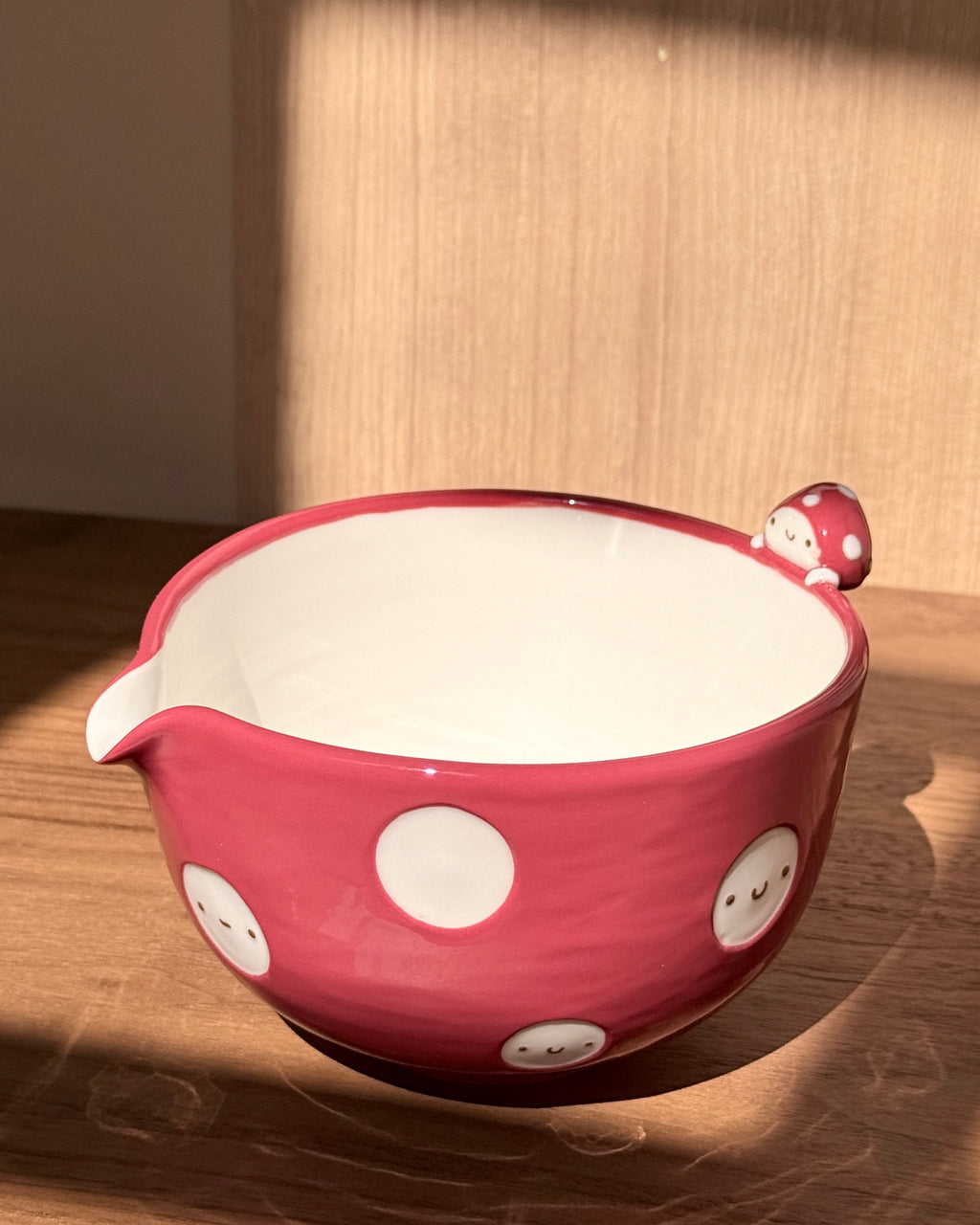 MUSHROOM Matcha bowl, Chawan