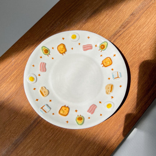 Breakfast plate (PRE-ORDER Round 3),Small plate, PLATE,TRAY, Estimated Completion: September-October