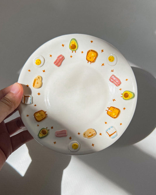 BREAKFAST plate, Mini plate