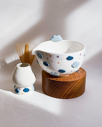 Floral cloud Matcha Bowl (PRE-ORDER ), Estimated Completion: August