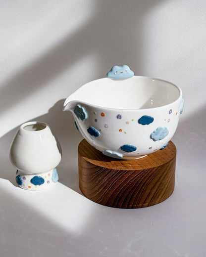 Floral cloud Matcha Bowl (PRE-ORDER ), Estimated Completion: August