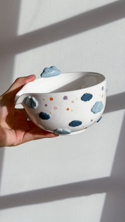 Floral cloud Matcha Bowl (PRE-ORDER ), Estimated Completion: August