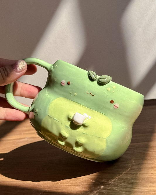 Matcha Caterpillar, FLUFFY size cup
