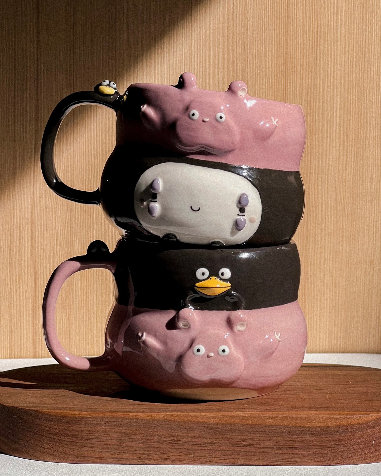 ✨Mid year sale : Tiny Mouse & Crow Friends cup, FLUFFY size, 25% off!