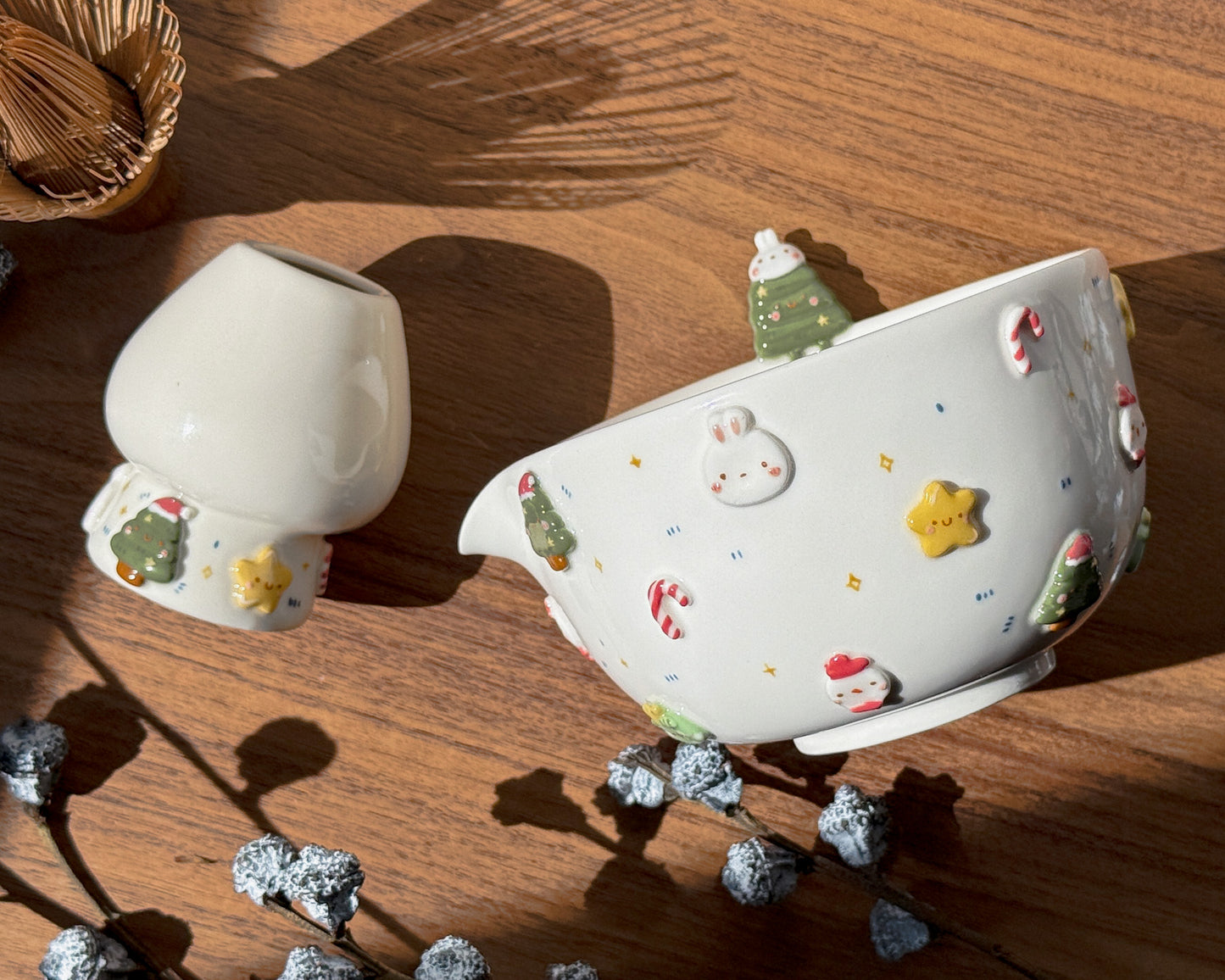 CHRISTMAS matcha bowl, Chawan (PRE-ORDER), Estimated Completion: December