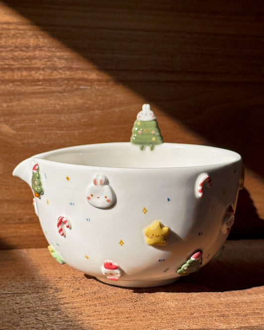 CHRISTMAS matcha bowl, Chawan (PRE-ORDER), Estimated Completion: December