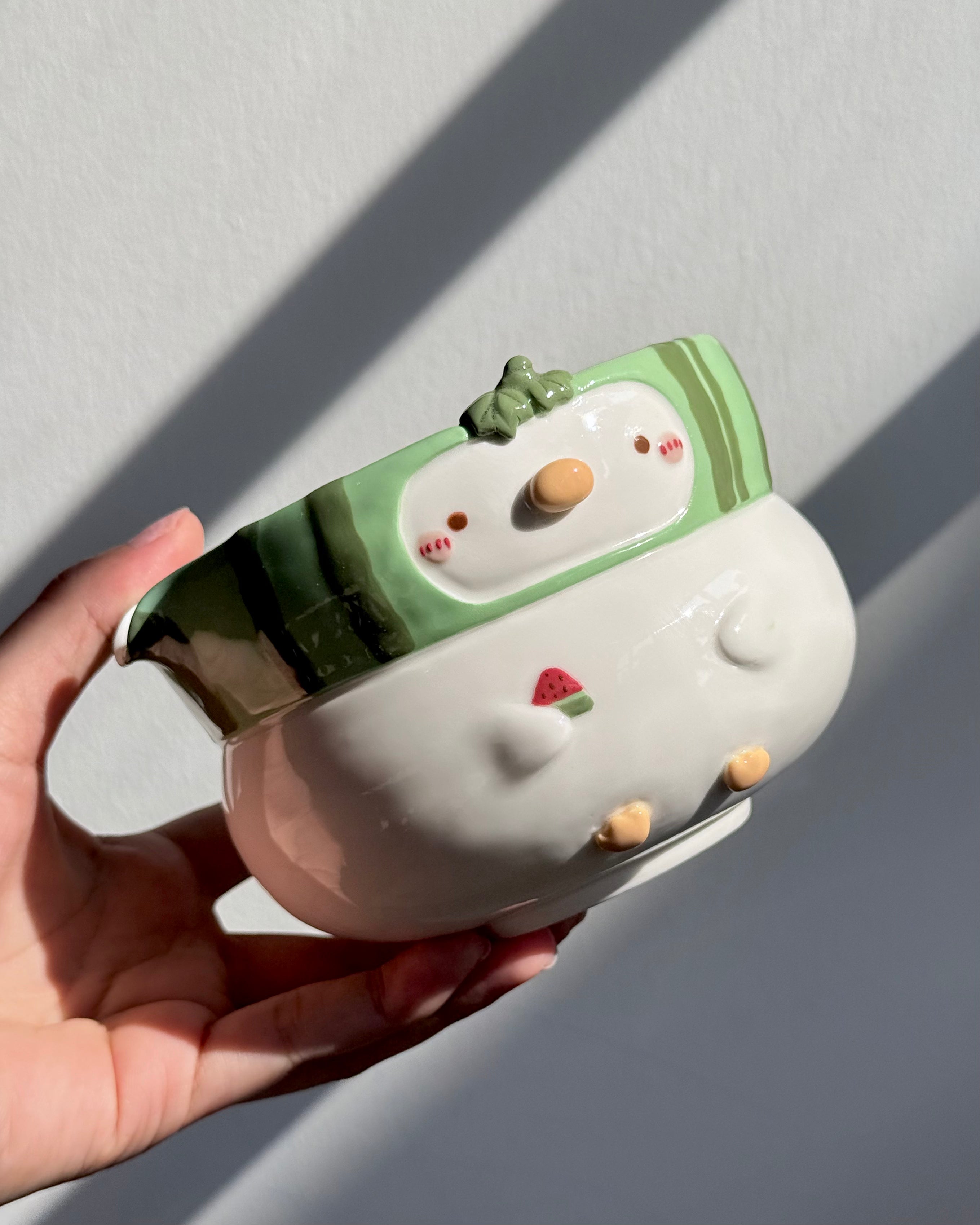 WATERMELON DUCK Fluffy Matcha bowl
