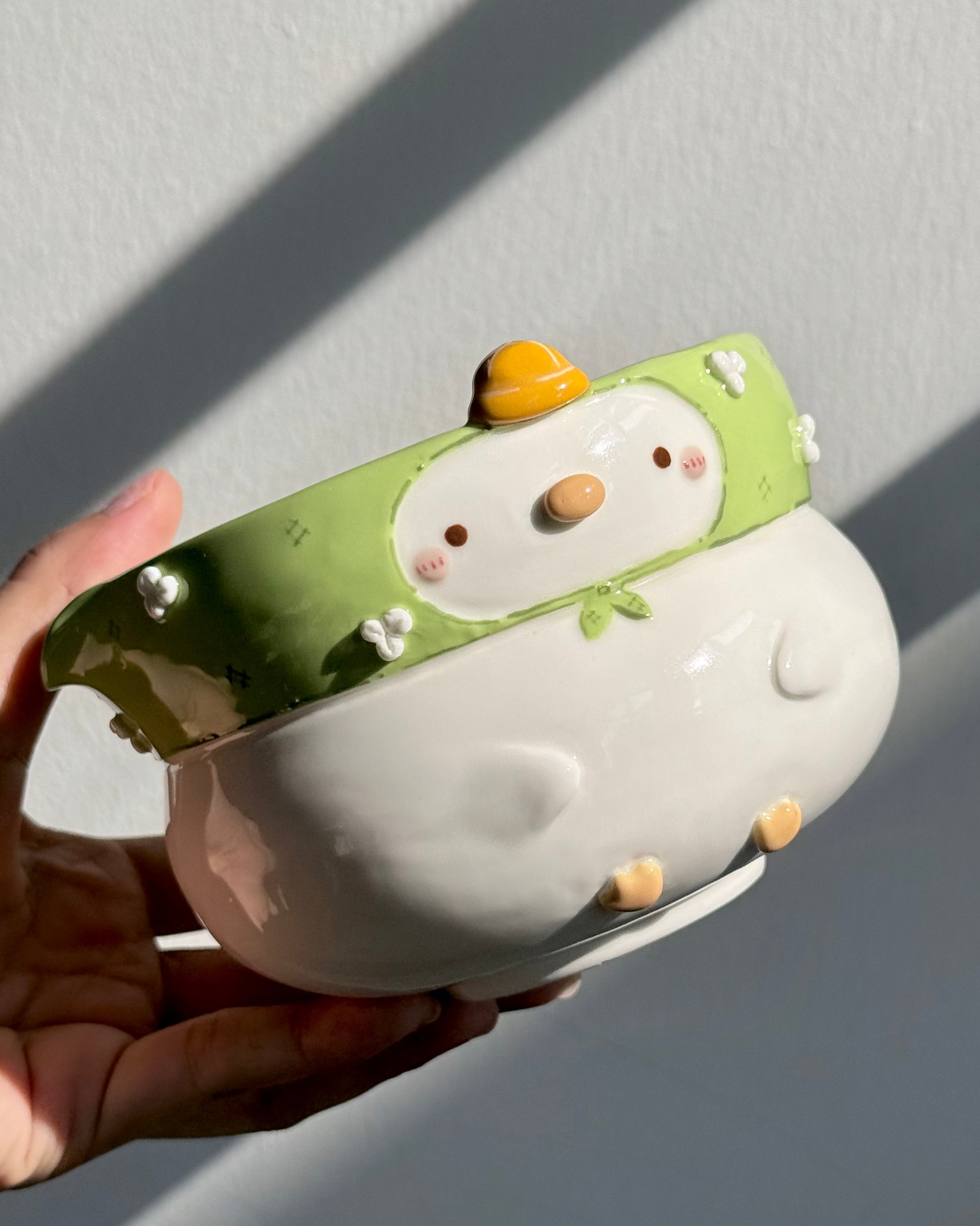 GARDEN DUCK Fluffy Matcha bowl (PRE-ORDER), Estimated Completion: May