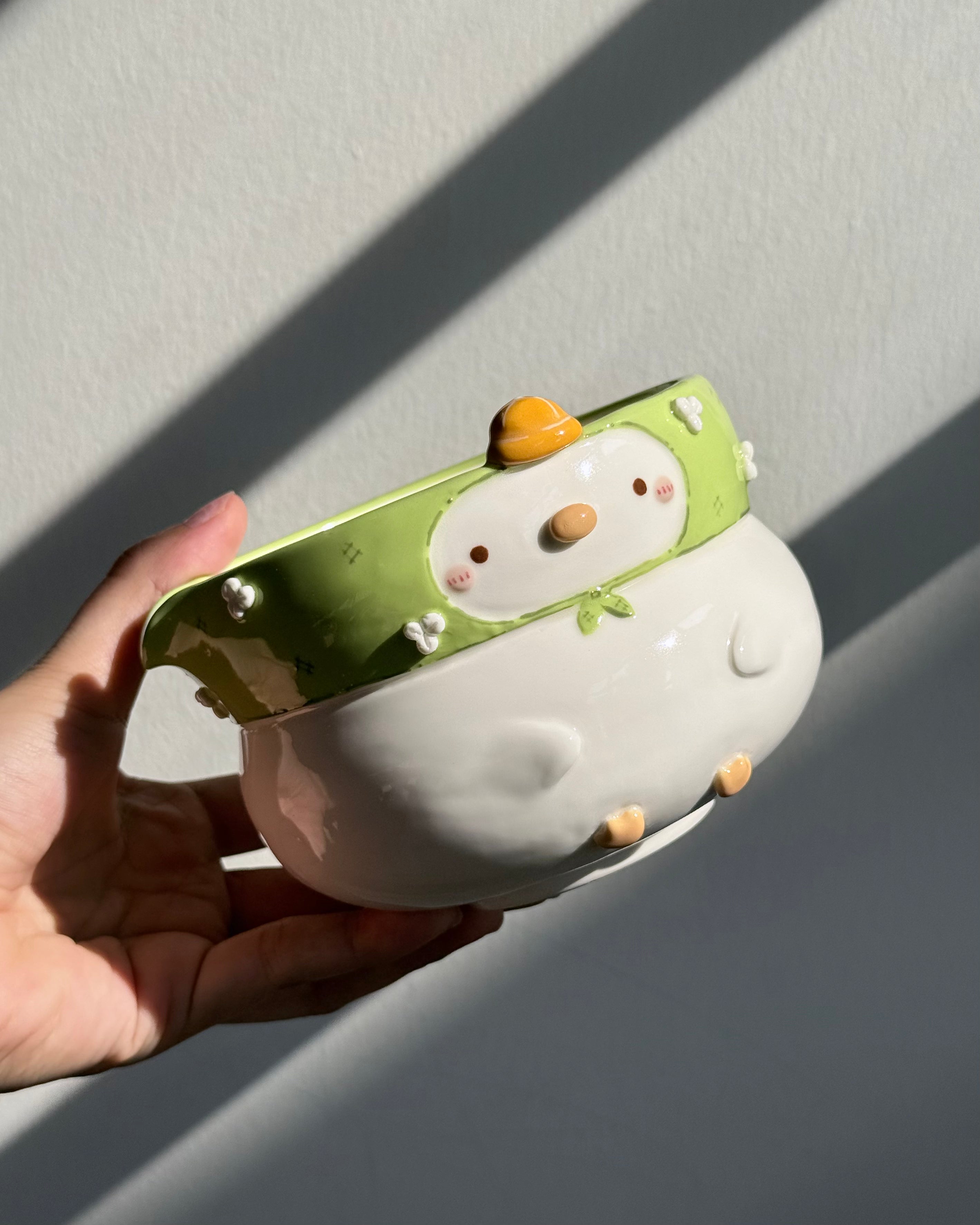 GARDEN DUCK Fluffy Matcha bowl (PRE-ORDER), Estimated Completion: May